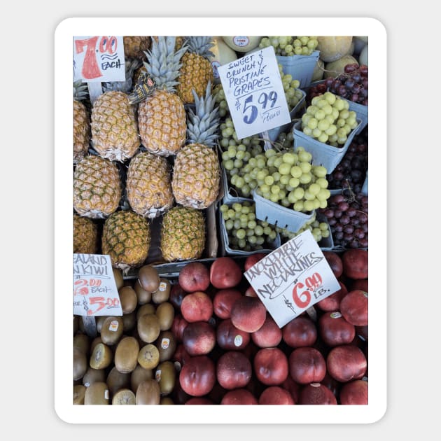 Fresh Fruit, Pike Place Farmers Market Sticker by kcvg